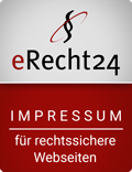erecht24 siegel impressum blau